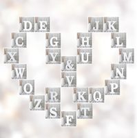 Lettres en bois blanc de 6 pouces, style bohème, non finies, pour décoration murale DIY, lettres autoportantes, panneaux décoratifs