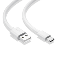 Kabel Pengisian Cepat USB Type-C 3A untuk Ponsel, Kabel Pengisian Daya USB-C