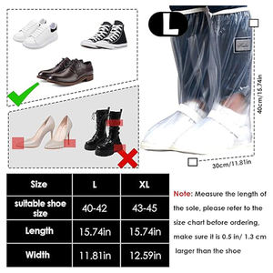 Capa de Sapato Reutilizável de PVC à Prova d'Água para Trabalho Doméstico, Durável e Espessa - Product Image 6