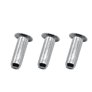 Proveedor de remaches metálicos de acero inoxidable y aluminio, remaches ciegos de cabeza plana con acabado brillante - Product Image 1