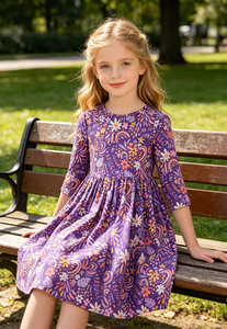 Abito per Bambine 'No Bad Days' del Produttore, Vestito a Tutina per Bambine Fino al Ginocchio - Product Image 2
