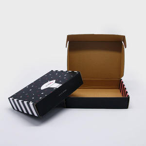 Logotipo personalizado Caja de envío corrugado Laminación brillante Relieve Diseño libre para la entrega de paquetes Reciclable Ecológico - Product Image 1