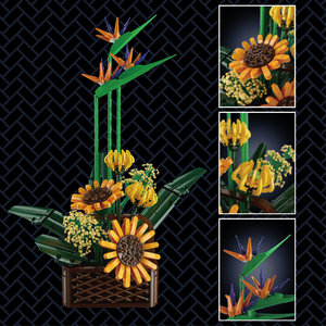 Mould King 10024S 1608PCS Flower Serie Birds of Paradise Bonsai Ornamento Ladrillos Modelo Técnico Juguete Educativo Festival Regalo - Product Image 5