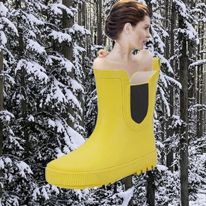 Botas Chelsea Personalizables y Resistentes para Niños, Botas de Lluvia de Goma Natural Impermeables, Zapatos de Lluvia Modernos para Niños Pequeños - Product Image 3