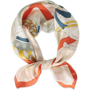 EXTREE Elegante pañuelo de satén sedoso y liso para mujeres y niñas - Product Image 5