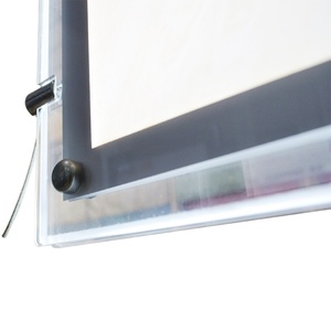 Wholesale LED Picture Frame Display Sign Holder A4 Real Estate Window Hanging Crystal Acrylic Advertising Light <b>Box</b> - Product Image 6