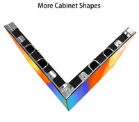 Mur vidéo LED intérieur P1.25 P1.56 P1.95 P2.6 P2.9 à pas fin, écran LED COB avec armoire en aluminium à service frontal