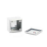 Boîte de jonction électrique en métal IP65, boîtier en acier à montage en surface avec plaque de couverture pour les connexions de câblage et de câbles