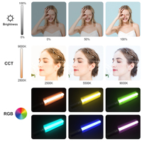 Batterie au lithium de grande capacité 2600 mAh, écran LCD 24W, déflecteur détachable, lumière de remplissage LED RGB, étanche/antichoc