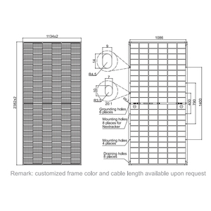 Panneaux solaires monocristallins bifaciaux de type N JA JAM66D45 LB Deep Blue 4.0 595w 600w 605w 610w 615w 620w 600 Watts - Product Image 3