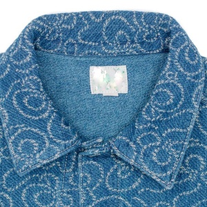 แจ็คเก็ตยีนส์แจ็คการ์ดหนานุ่มสไตล์สตรีทแวร์สุดเท่  แบบยูนิเซ็กส์ - Product Image 3