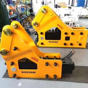 SOOSAN 11-16 ตัน หัวเจาะไฮดรอลิกแบบข้าง รุ่น Sb 50 สำหรับรถขุด รถตักล้อยาง รถแบคโฮ พร้อมเครื่องยนต์ หัวเจาะ ค้อนเจาะ และปั๊ม - Product Image 3