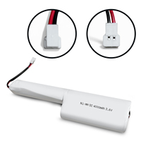 JINTION 3.6V 4000mAh NiMH Baterai Pengganti Lampu Darurat untuk Mackwell B913 9006085 2 Plus 1