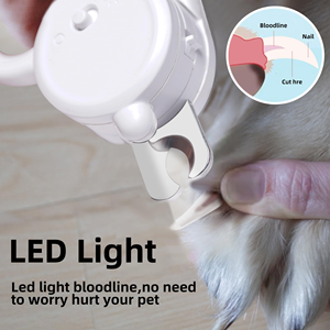 กรรไกรตัดเล็บสัตว์เลี้ยงพร้อมไฟ LED สำหรับแมวและสุนัข อุปกรณ์ตัดเล็บเรืองแสง อุปกรณ์เสริมสำหรับแมว - Product Image 4