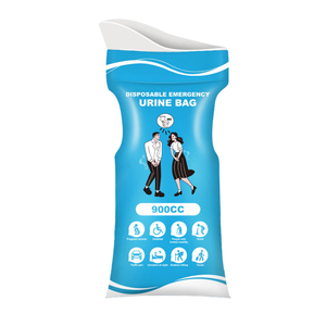 Sacs à urine jetables unisexes de 900 ml, épaisseur <span class=keywords><strong>4</strong></span> mil, LDPE, fermeture éclair, impression en gravure, pour le camping, la randonnée, l'industrie, l'usage domestique, <span class=keywords><strong>GWT</strong></span> - Product Image 1