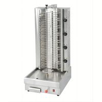 Kebab Kobideh : Présentoir de barbecue à gaz clé en main, avec moteur de grill Hngender pour boîtes HP, idéal pour les magasins de döner, modèle Mesin Mini 15 Kg, fabrication irakienne