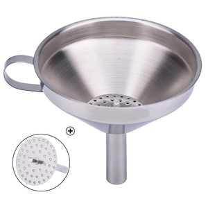 Kitchen Accessories Stainless Steel Kitchen <strong>Funnel</strong>/Oil <strong>Funnel</strong> Strainer Jam <strong>Funnel</strong> - Product Image 2