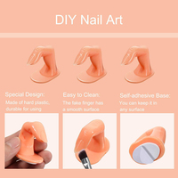 Fournitures pour ongles Faux Nail Art UV Gel Training Display Practice Finger Model For Acrylic Nails