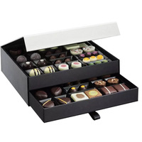 Olomt — petit défonction-cadeaux, Logo personnalisé, emballage de chocolat, couvercle et boîtes en papier avec diviseur