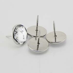 14.109 WELLTOP Großhandel Sofa Zubehör Silber Dekorative Nagel kristalle Möbel Reiß nägel Pin Sofa Nagel Polster Nagel