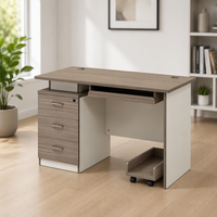 Bureau d'ordinateur en bois avec tiroirs, bureau d'angle ergonomique moderne pour jeux sur ordinateur avec organisateur de rangement et support pour unité centrale