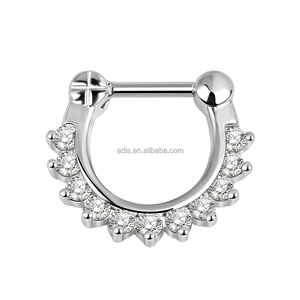 Hipoalergénico 316L Acero inoxidable <span class=keywords><strong>aro</strong></span> nariz anillo Labret <span class=keywords><strong>labio</strong></span> nariz cartílago hélice Tragus nariz <span class=keywords><strong>Piercing</strong></span> joyería - Product Image 2
