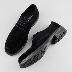 รองเท้าหนังแท้ขายส่ง ผลิตภัณฑ์ทางการ หนังวัวแกะสลักลายอิฐ รองเท้าผู้ชายสไตล์วินเทจ รองเท้าหนังผู้ชายลำลองสไตล์เรโทร - Product Image 2