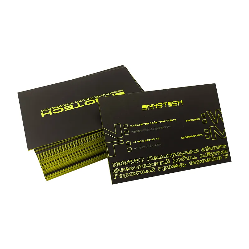 Wholesale Printer Single Soft Touch Business Card For Handwriting