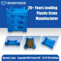 Caisse d'élevage de crickets en plastique sur mesure 600x400x230mm, empilable, en PP, vente en gros