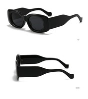 Lunettes de soleil rectangulaires de haute qualité avec logo personnalisé, protection UV400, style chic, unisexe, vente en gros