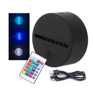 Base de Lámpara LED Personalizable para Soporte de Luz Acrílica con Ilusión 3D, Funcionamiento a Batería, Venta al por Mayor, Base Impresa para Luz Nocturna - Product Image 1