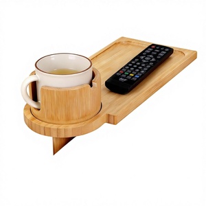 Nouveau plateau de rangement en bois pour canapé, plateau de service pour collations et petit-déjeuner pour salon, plateau de rangement pour fruits et collations pour canapé relax - Product Image 1