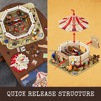Lumibricks L9079 Western Circus Stage DIY Assemblage Briques West Town Building Blocks 1962pcs