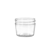 Pot à confiture en verre court mini de 120 ml de bonne qualité populaire, pot d'emballage pour aliments pour bébés avec pot en verre sans plomb en plastique