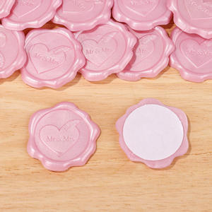 Iniciales de cera dorada Elegante diseño personalizado hecho a mano y estampado de <span class=keywords><strong>sello</strong></span> de cera de color con precio al por mayor - Product Image 1