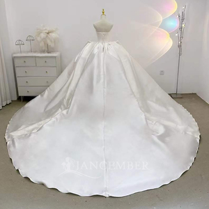 High Quality <b>Sequined</b> Appliques Floral Print Bohemian Pleat Ball Gown Strapless Long Dresses Bespoke Occasion Sparkle Lsjj78 - Product Image 2