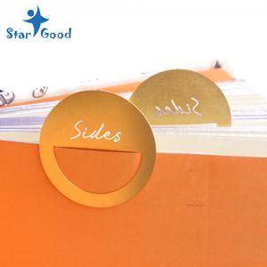 Marcapáginas de latón con forma personalizada, Color dorado, promoción, marcador de página, Clip de libro - Product Image 4