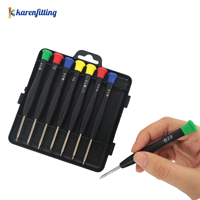Jeu de tournevis de précision professionnel 8 pièces, embout magnétique, étui rigide pour lunettes, montres, téléphones portables, réparation de petits appareils électroniques