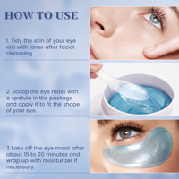 Patch pour les yeux en agave anti-âge avec étiquette privée pour réduire les rides masque hydro cristallin raffermissant pour les yeux
