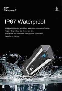T12 Pro xe máy Mũ bảo hiểm Bluetooth <span class=keywords><strong>Intercom</strong></span> Tai nghe lưới 32-person 1000M <span class=keywords><strong>Intercom</strong></span> phạm vi - Product Image 4