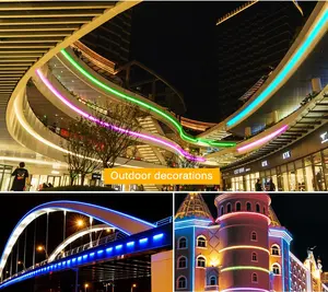 Great Price Cutting No Moq Rgb 6 12 MM Neon Rope Light Silicone Flex Neon Without Led For Led Decoration