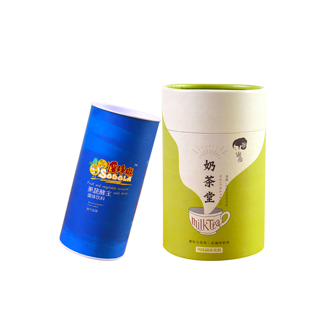 Round Paper Tube for Box Food Grade Cardboard Cylinder Container Tea Cardboard Tube Push up Kraft Paper Tube