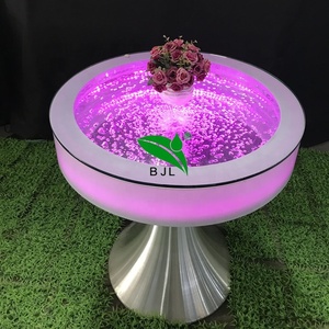 Mesa de mesa redonda brillante para <span class=keywords><strong>club</strong></span> nocturno, fuente de agua, bar led - Product Image 6