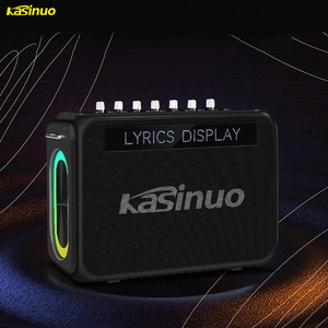 Enceinte KTV portable en gros 40W avec affichage des paroles, éclairage RGB, 6 haut-parleurs, double diaphragmes, puce DSP, micro <span class=keywords><strong>sans</strong></span> <span class=keywords><strong>fil</strong></span> 2.4G, streaming OTG - Product Image 6