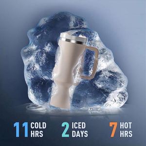Modern Insulated <b>Coffee</b> Cup to Keep Warm or Cold Car <b>Bottle</b> Stainless Steel Thermos Mug Cup with Lid and Straw - Product Image 2