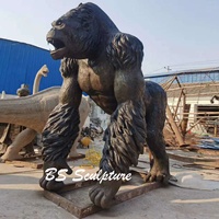 Statue en résine réaliste de Donkey Kong, grande taille, peinte à la main, populaire