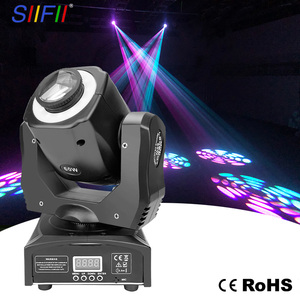 Mini projecteur LED 60W à tête mobile pour DJ, lumières de discothèque avec 8 motifs + 8 couleurs, <span class=keywords><strong>effet</strong></span> de bande lumineuse pour club, bar, éclairage de scène - Product Image 1