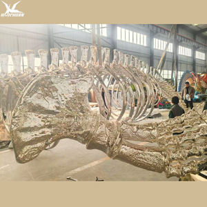 Modelo de <span class=keywords><strong>Esqueleto</strong></span> de <span class=keywords><strong>Ballena</strong></span> de Fibra de Vidrio Plateado Grande de Haichuan, Modelo de Fósil de Animal Marino de Tamaño Real para Exposiciones en Museos y Centros de Ciencias - Product Image 6