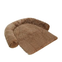 Coussin de canapé rectangulaire en peluche pour chien et chat, amovible et lavable, tapis d'intérieur pour animaux de compagnie, chaud pour l'hiver