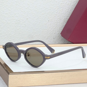 CT0540S Retro Purple Gray <b>Round</b> <b>Frame</b> Polarized <b>Sunglasses</b> UV400 Anti Glare Unisex Street Wear Driving - Product Image 1